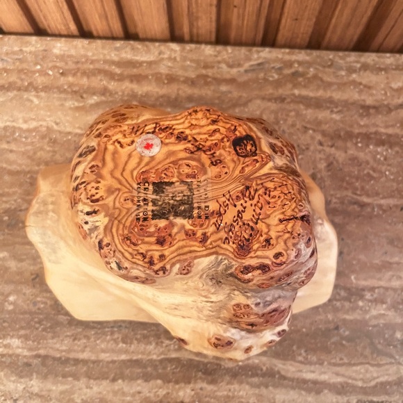 Rare Bird's Eye Aspen Burl Bowl And Coasters Hand Made In Yukon Canada, Marked - Picture 11 of 17